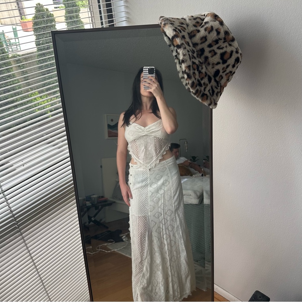 Free People Lace Top and Maxi Skirt Set NWT